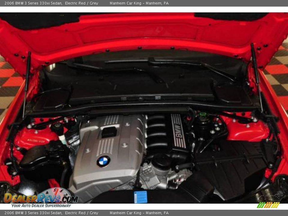 2006 BMW 3 Series 330xi Sedan Electric Red / Grey Photo #20