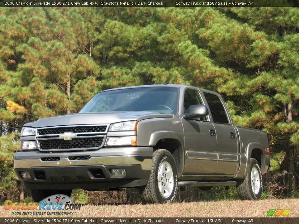 2006 Chevrolet Silverado 1500 Z71 Crew Cab 4x4 Graystone Metallic / Dark Charcoal Photo #2