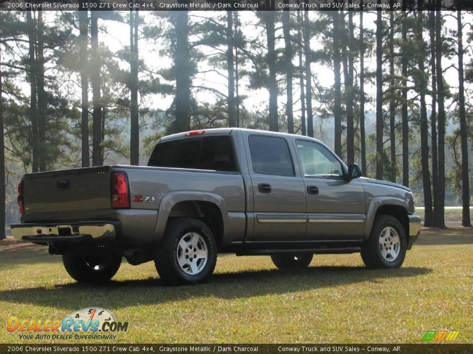 2006 Chevrolet Silverado 1500 Z71 Crew Cab 4x4 Graystone Metallic / Dark Charcoal Photo #6