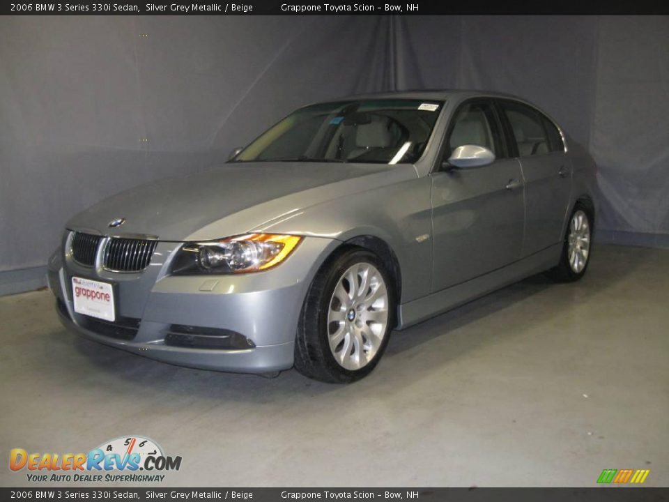 2006 BMW 3 Series 330i Sedan Silver Grey Metallic / Beige Photo #1