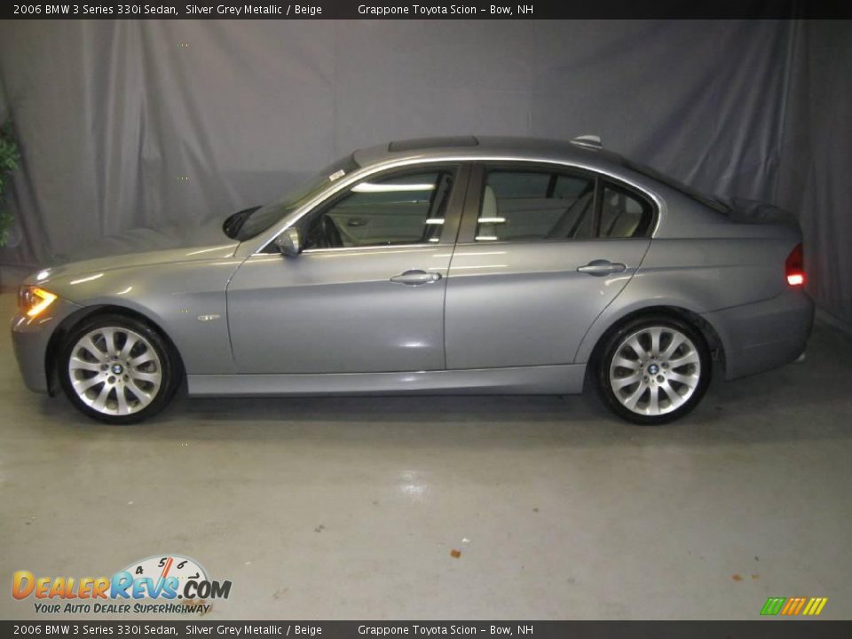 2006 BMW 3 Series 330i Sedan Silver Grey Metallic / Beige Photo #2