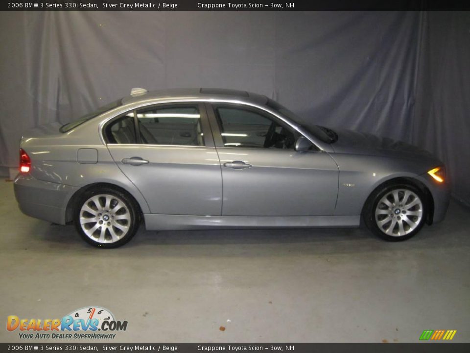 2006 BMW 3 Series 330i Sedan Silver Grey Metallic / Beige Photo #4