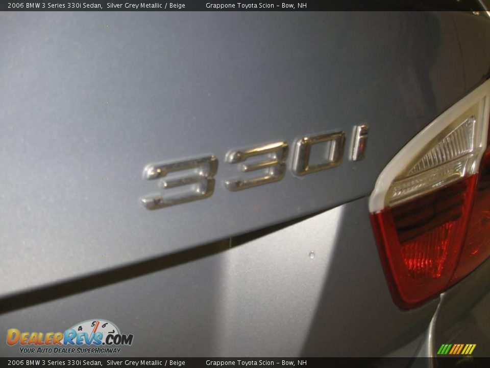 2006 BMW 3 Series 330i Sedan Silver Grey Metallic / Beige Photo #5