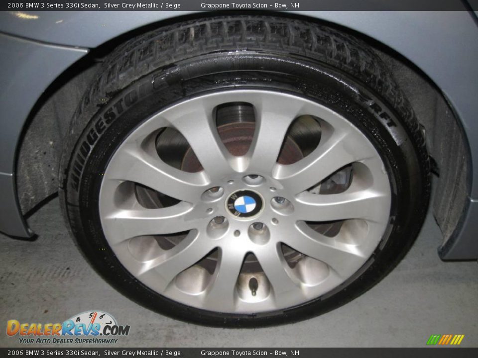 2006 BMW 3 Series 330i Sedan Silver Grey Metallic / Beige Photo #6