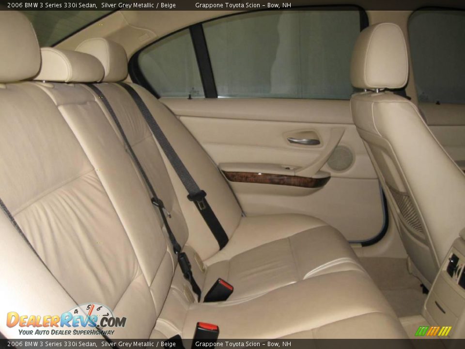 2006 BMW 3 Series 330i Sedan Silver Grey Metallic / Beige Photo #7