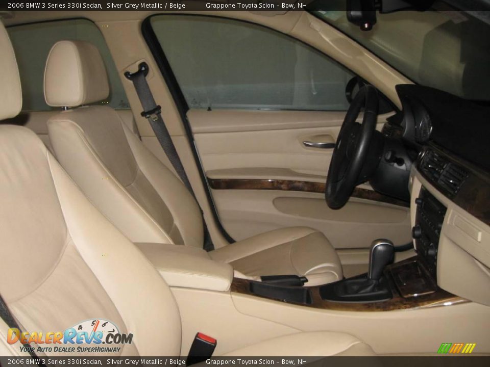 2006 BMW 3 Series 330i Sedan Silver Grey Metallic / Beige Photo #10
