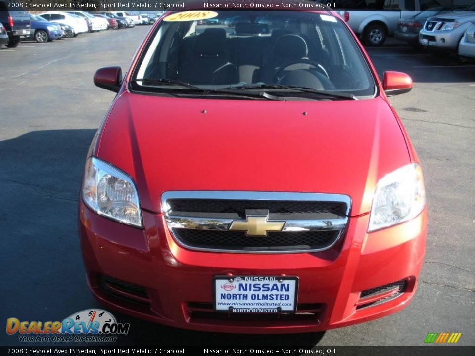 2008 Chevrolet Aveo LS Sedan Sport Red Metallic / Charcoal Photo #2