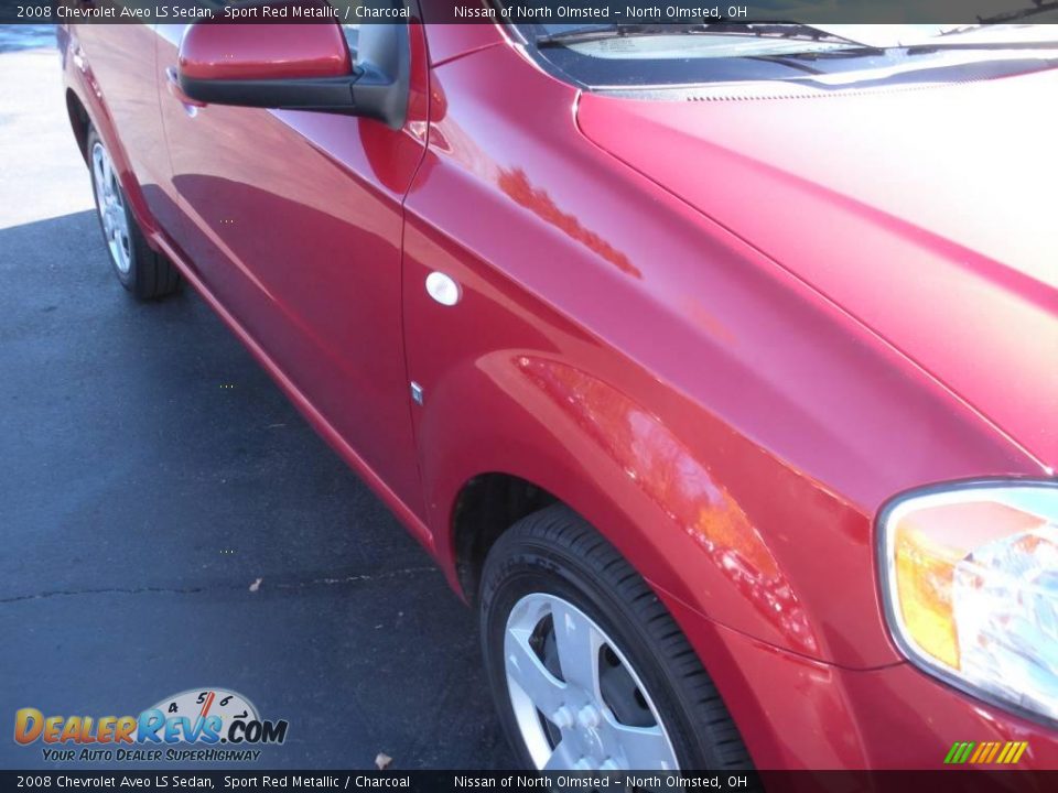 2008 Chevrolet Aveo LS Sedan Sport Red Metallic / Charcoal Photo #4