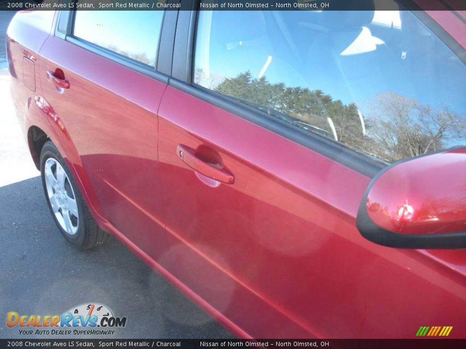 2008 Chevrolet Aveo LS Sedan Sport Red Metallic / Charcoal Photo #5