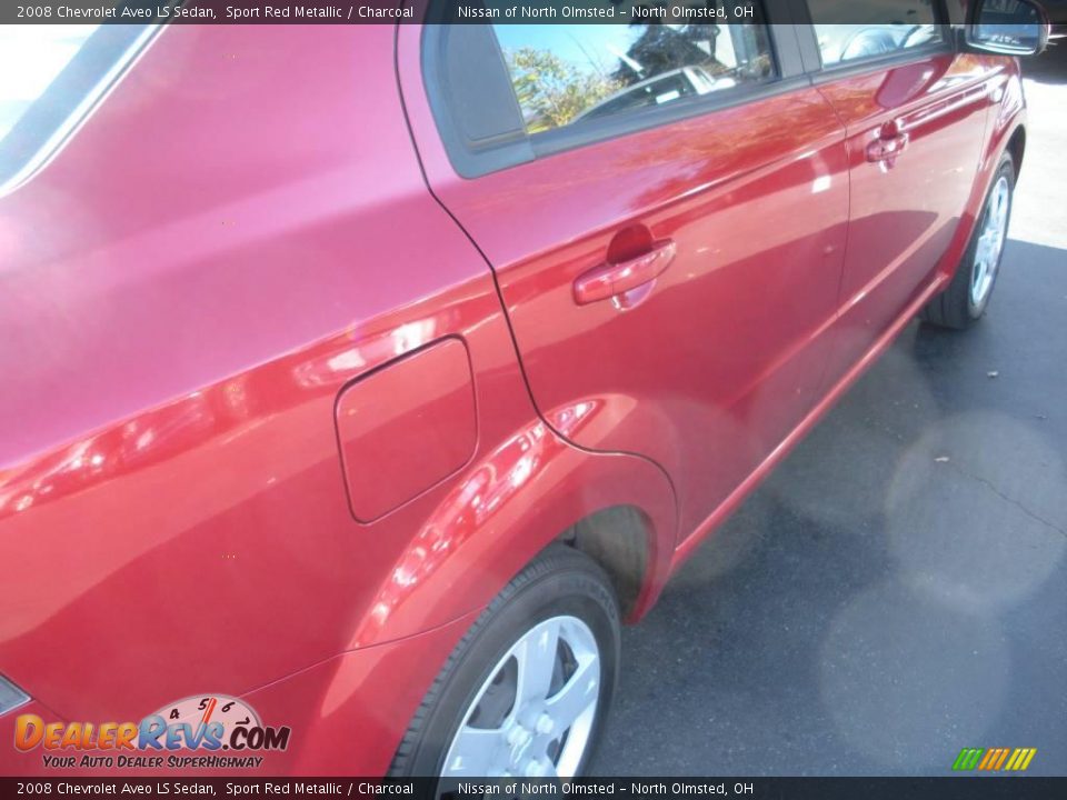 2008 Chevrolet Aveo LS Sedan Sport Red Metallic / Charcoal Photo #6