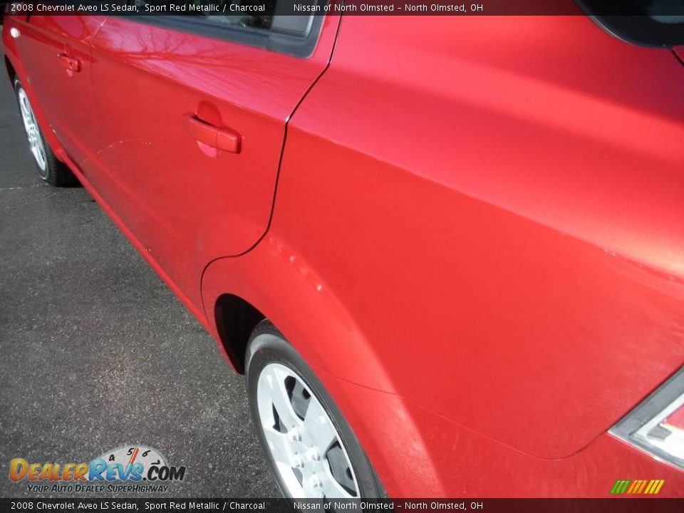 2008 Chevrolet Aveo LS Sedan Sport Red Metallic / Charcoal Photo #8