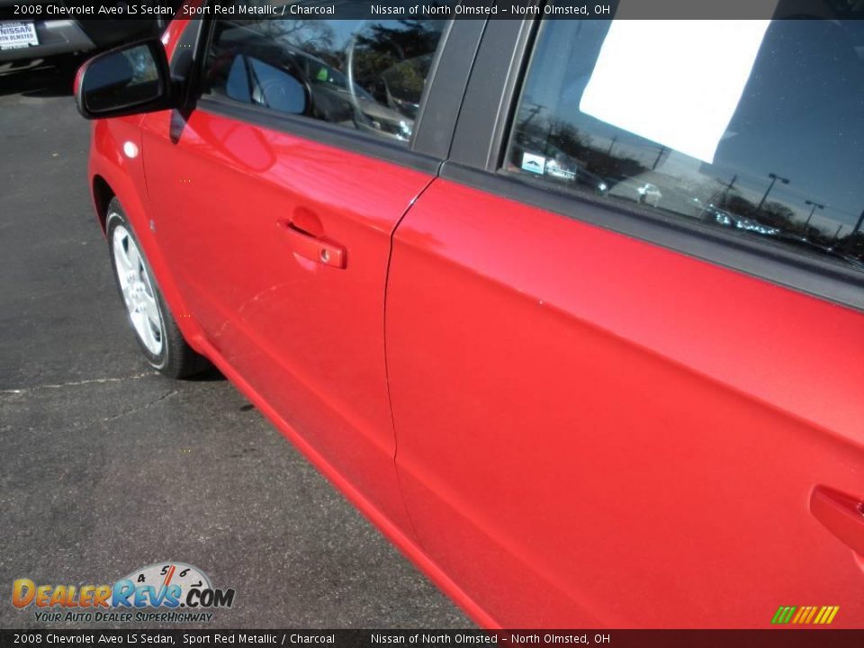 2008 Chevrolet Aveo LS Sedan Sport Red Metallic / Charcoal Photo #9