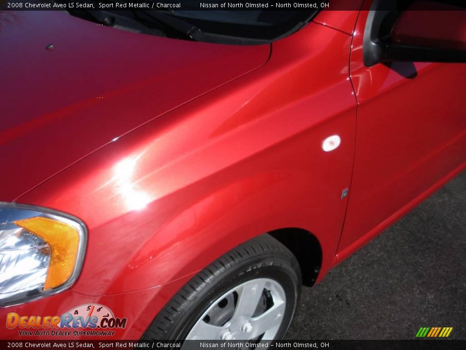 2008 Chevrolet Aveo LS Sedan Sport Red Metallic / Charcoal Photo #10