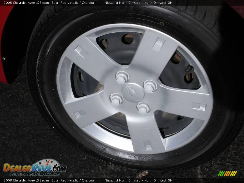 2008 Chevrolet Aveo LS Sedan Sport Red Metallic / Charcoal Photo #11