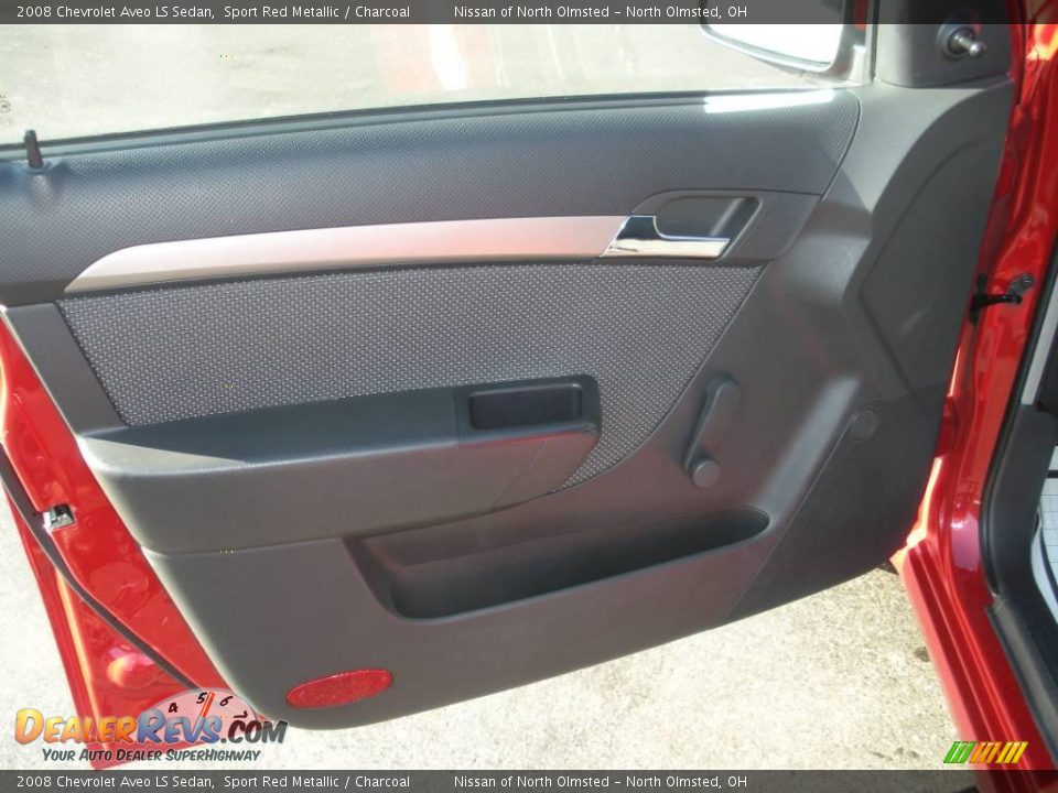 2008 Chevrolet Aveo LS Sedan Sport Red Metallic / Charcoal Photo #12