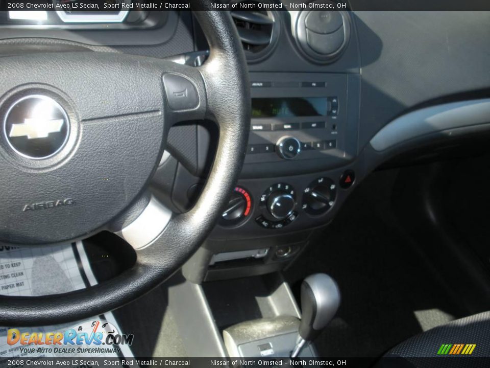 2008 Chevrolet Aveo LS Sedan Sport Red Metallic / Charcoal Photo #15