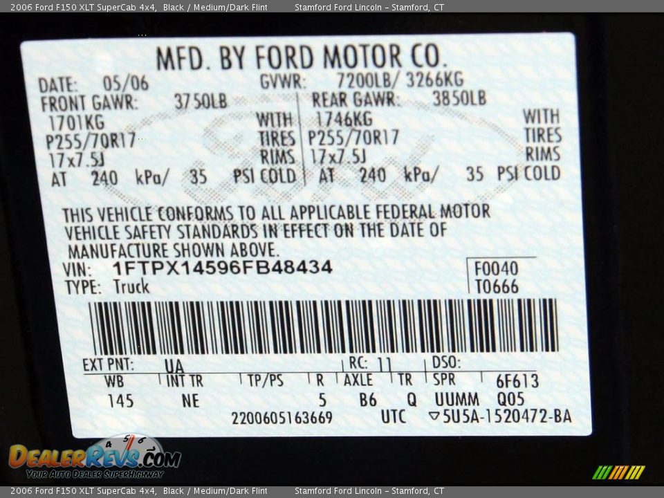 2006 Ford F150 XLT SuperCab 4x4 Black / Medium/Dark Flint Photo #18