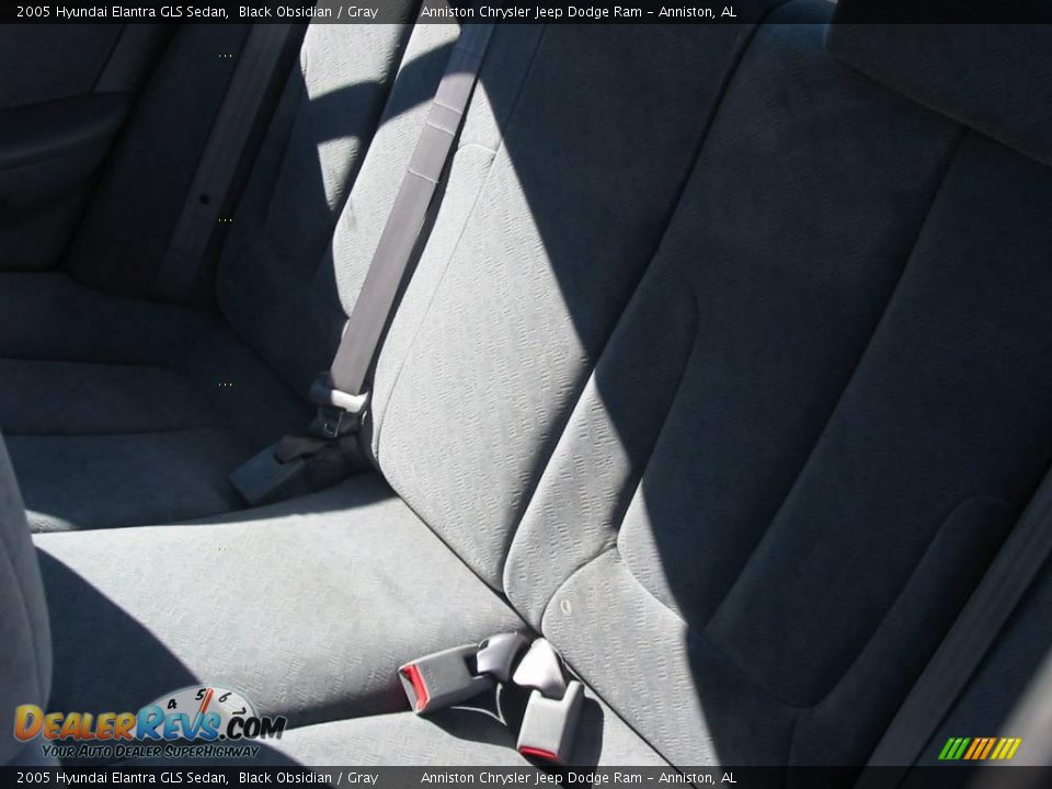 2005 Hyundai Elantra GLS Sedan Black Obsidian / Gray Photo #5