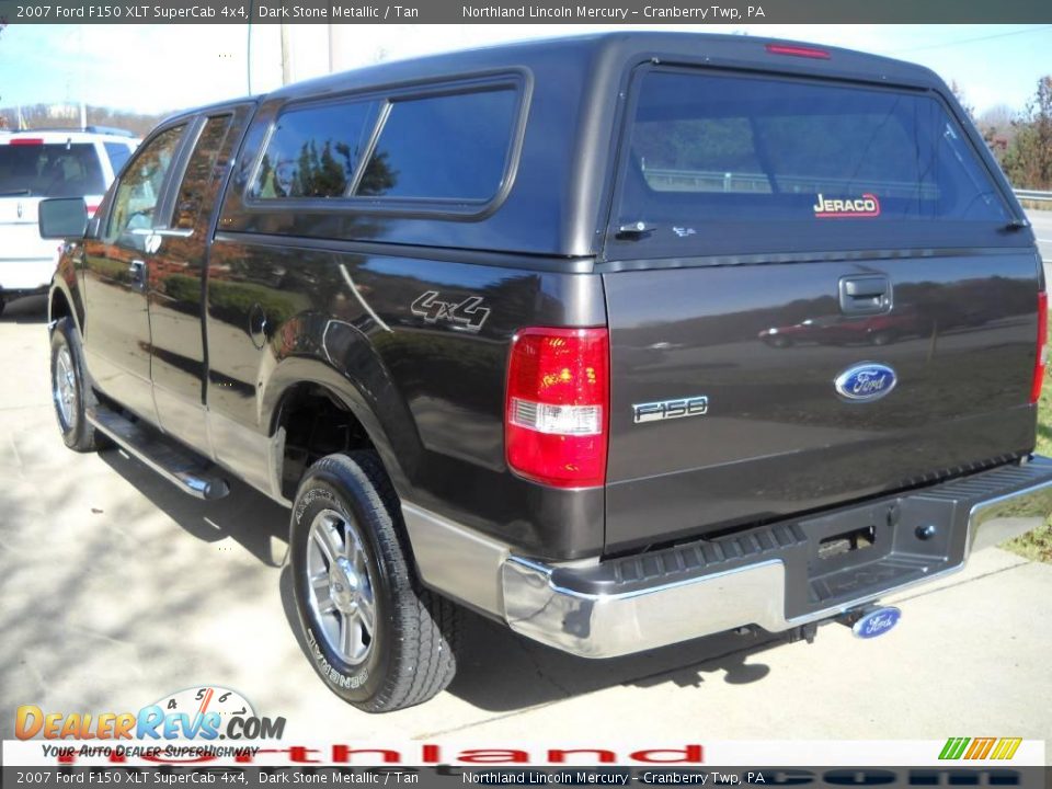 2007 Ford F150 XLT SuperCab 4x4 Dark Stone Metallic / Tan Photo #4