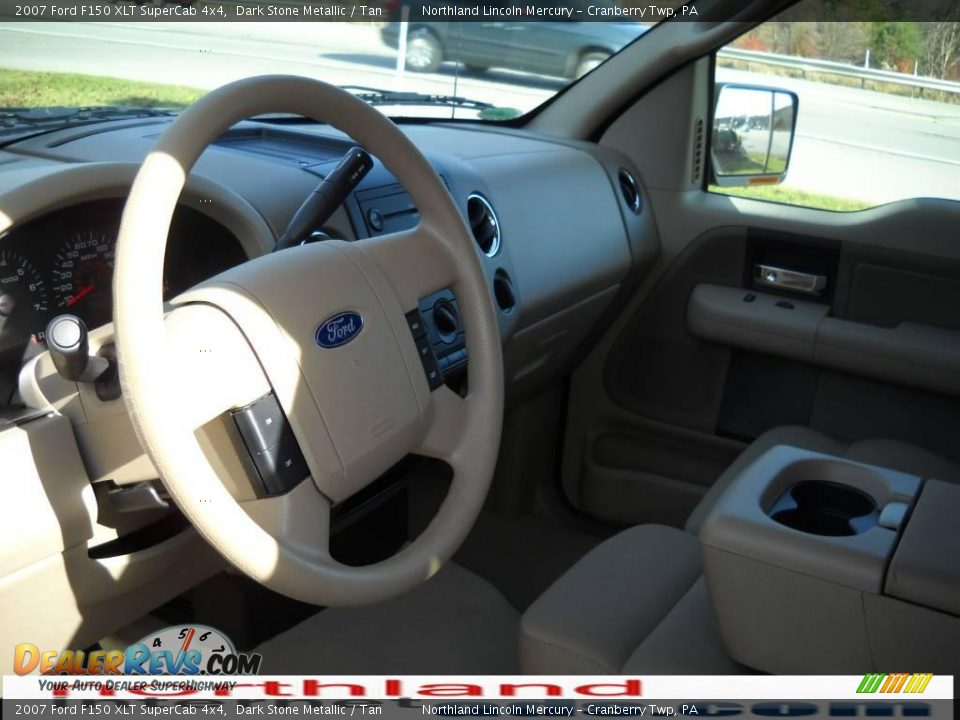 2007 Ford F150 XLT SuperCab 4x4 Dark Stone Metallic / Tan Photo #7