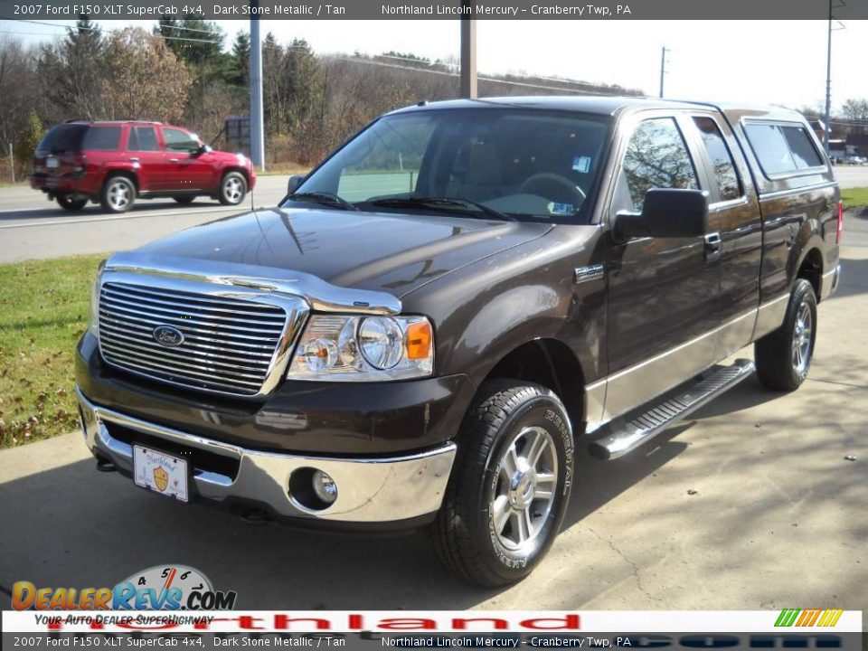 2007 Ford F150 XLT SuperCab 4x4 Dark Stone Metallic / Tan Photo #14