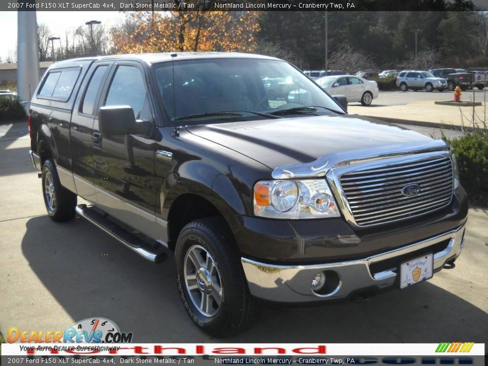 2007 Ford F150 XLT SuperCab 4x4 Dark Stone Metallic / Tan Photo #16
