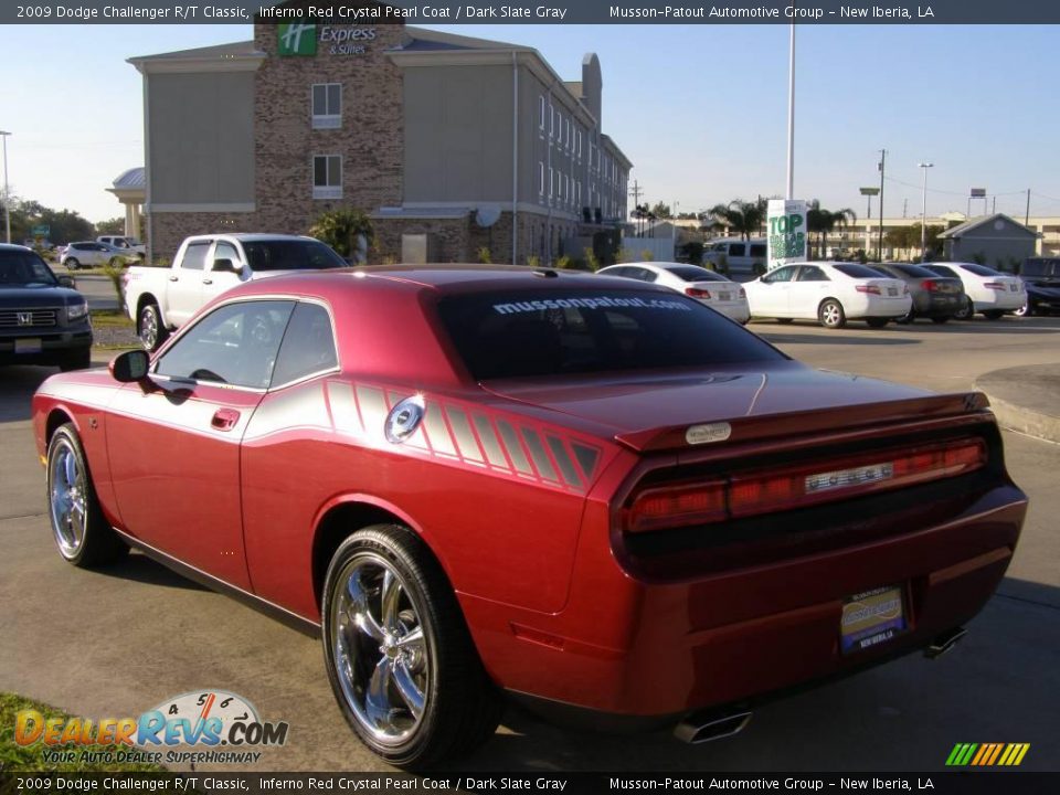 2009 Dodge Challenger R/T Classic Inferno Red Crystal Pearl Coat / Dark Slate Gray Photo #3