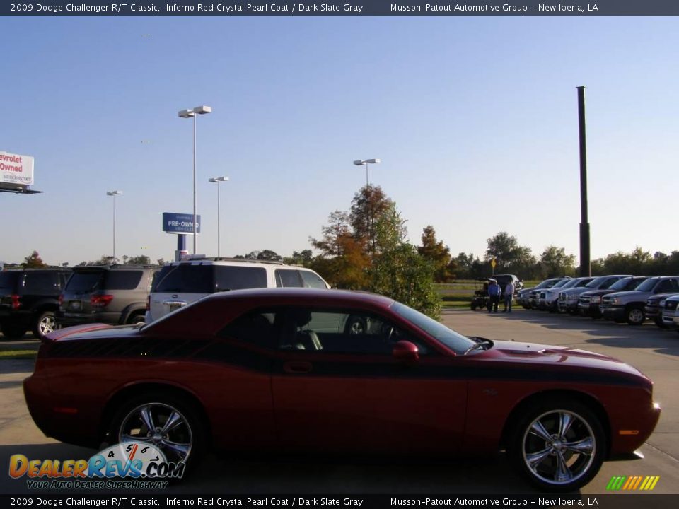 2009 Dodge Challenger R/T Classic Inferno Red Crystal Pearl Coat / Dark Slate Gray Photo #6