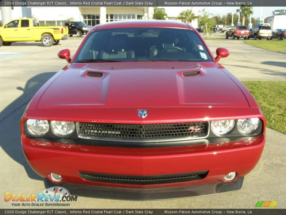 2009 Dodge Challenger R/T Classic Inferno Red Crystal Pearl Coat / Dark Slate Gray Photo #8