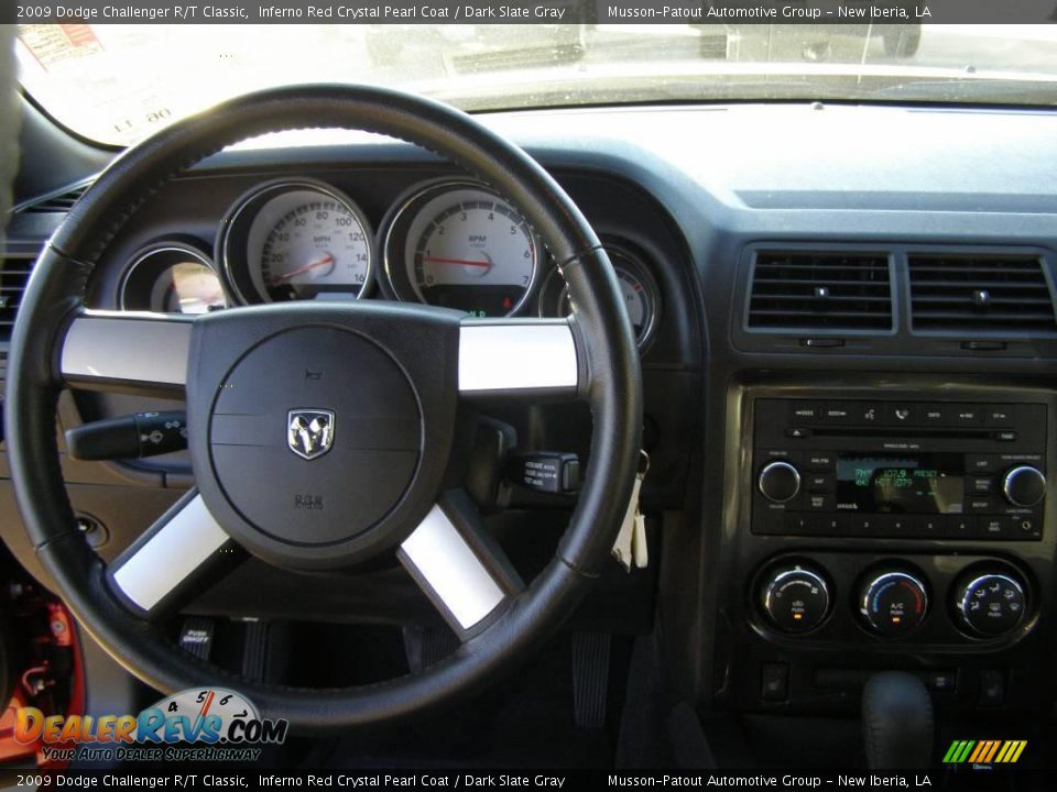 2009 Dodge Challenger R/T Classic Inferno Red Crystal Pearl Coat / Dark Slate Gray Photo #11