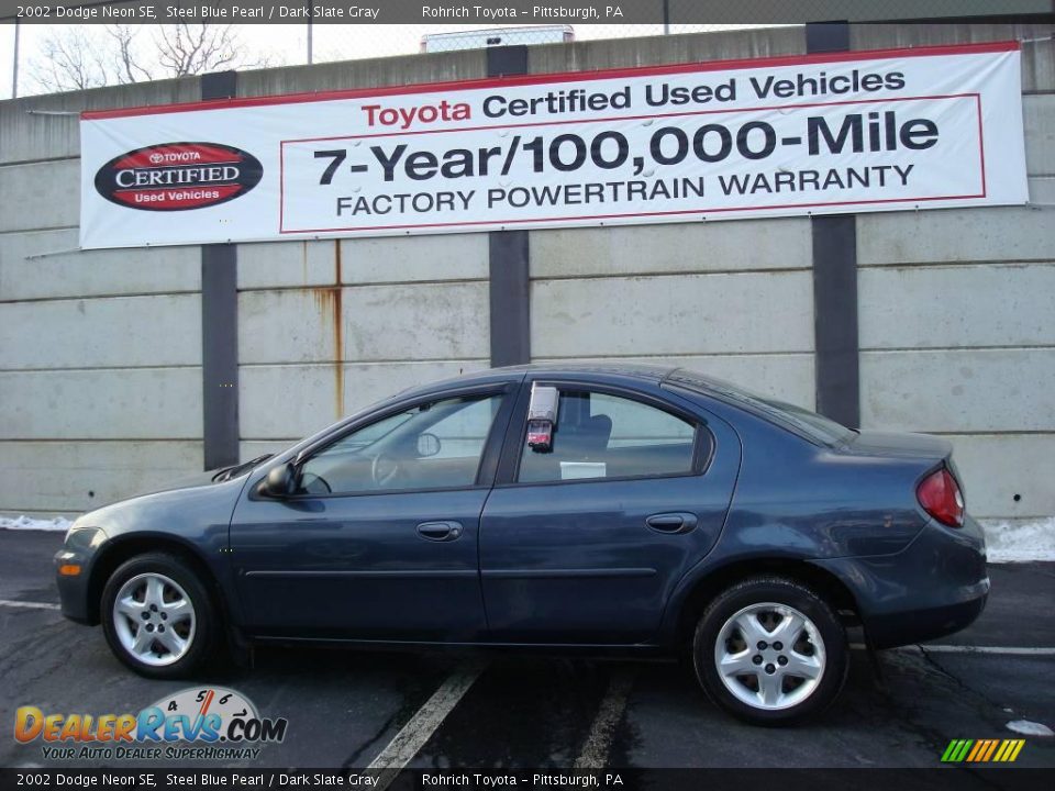 2002 Dodge Neon SE Steel Blue Pearl / Dark Slate Gray Photo #1