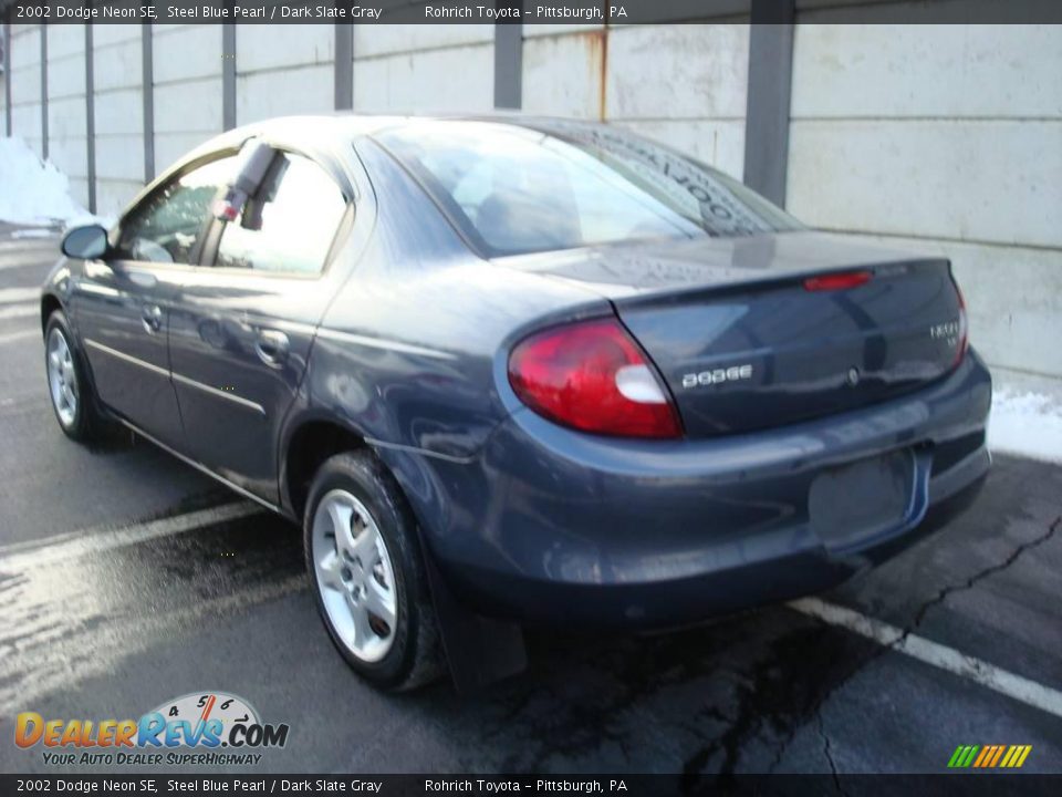 2002 Dodge Neon SE Steel Blue Pearl / Dark Slate Gray Photo #2