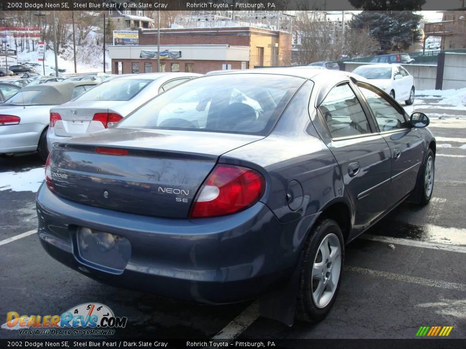 2002 Dodge Neon SE Steel Blue Pearl / Dark Slate Gray Photo #4