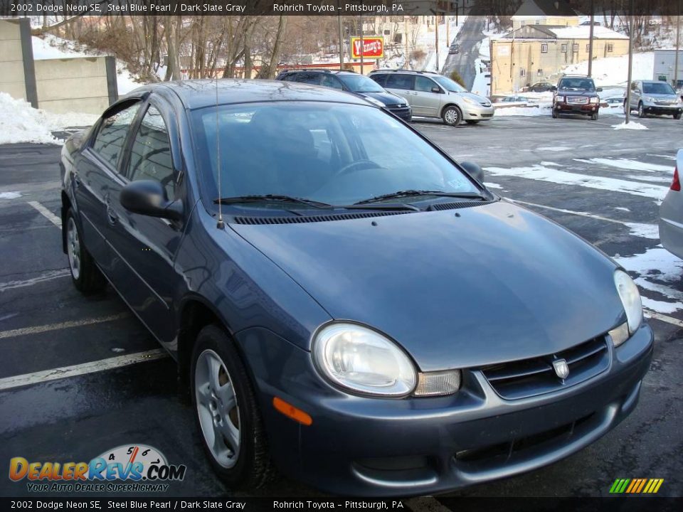 2002 Dodge Neon SE Steel Blue Pearl / Dark Slate Gray Photo #5