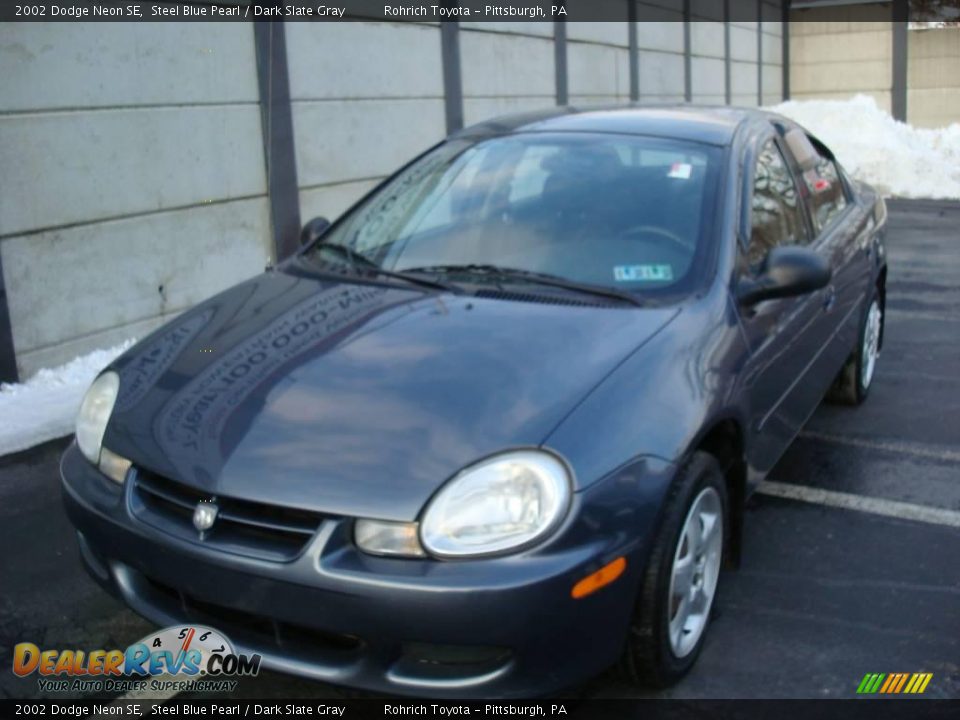 2002 Dodge Neon SE Steel Blue Pearl / Dark Slate Gray Photo #7