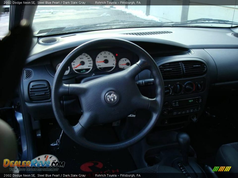 2002 Dodge Neon SE Steel Blue Pearl / Dark Slate Gray Photo #11