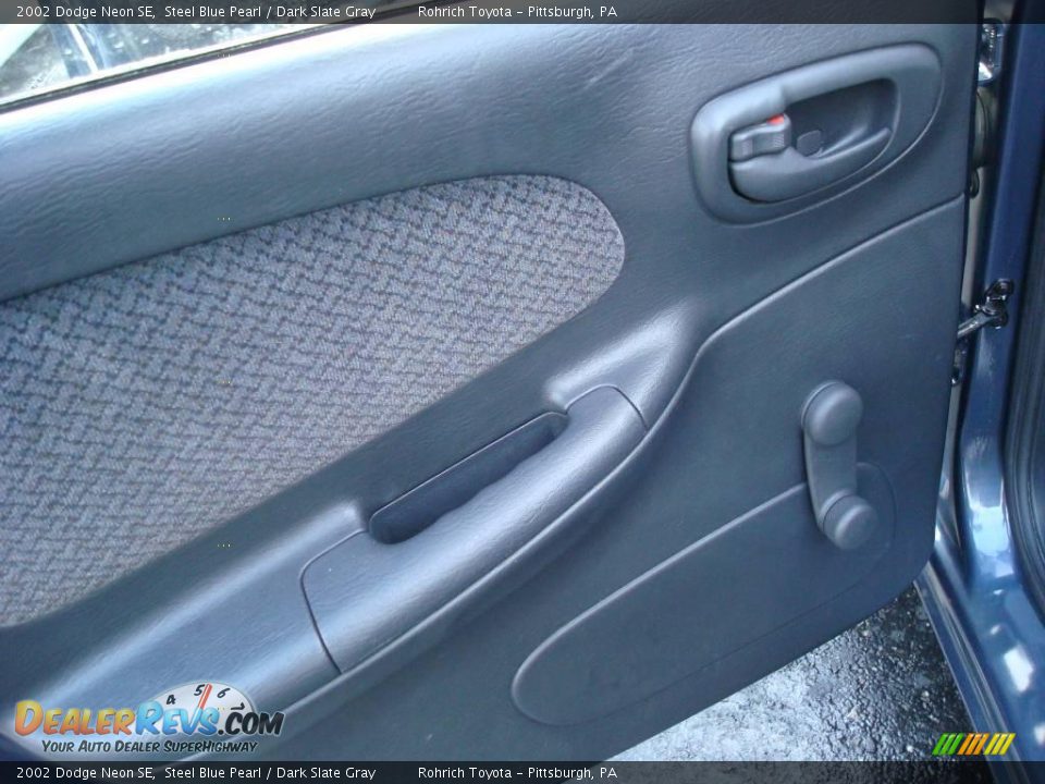 2002 Dodge Neon SE Steel Blue Pearl / Dark Slate Gray Photo #12