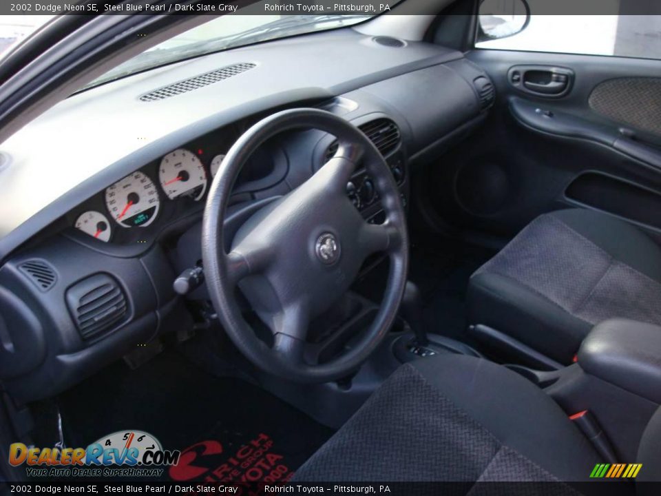 2002 Dodge Neon SE Steel Blue Pearl / Dark Slate Gray Photo #14