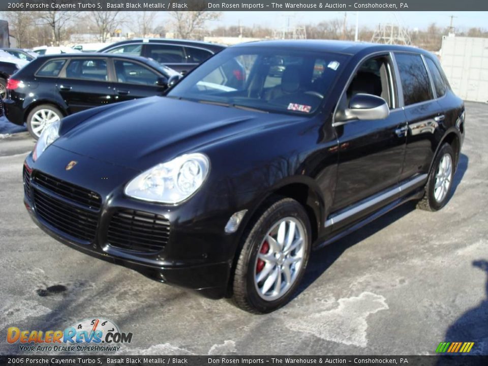 2006 Porsche Cayenne Turbo S Basalt Black Metallic / Black Photo #1