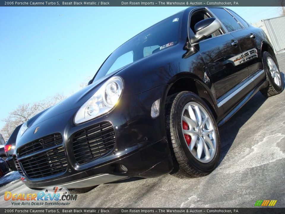 2006 Porsche Cayenne Turbo S Basalt Black Metallic / Black Photo #2