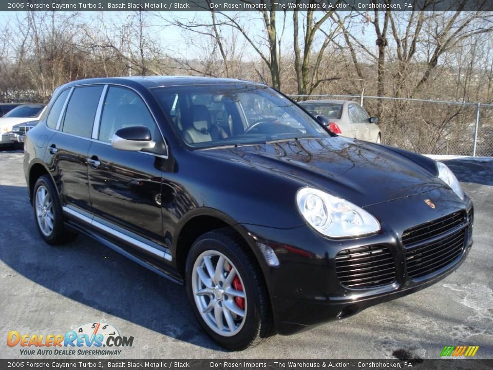 2006 Porsche Cayenne Turbo S Basalt Black Metallic / Black Photo #4