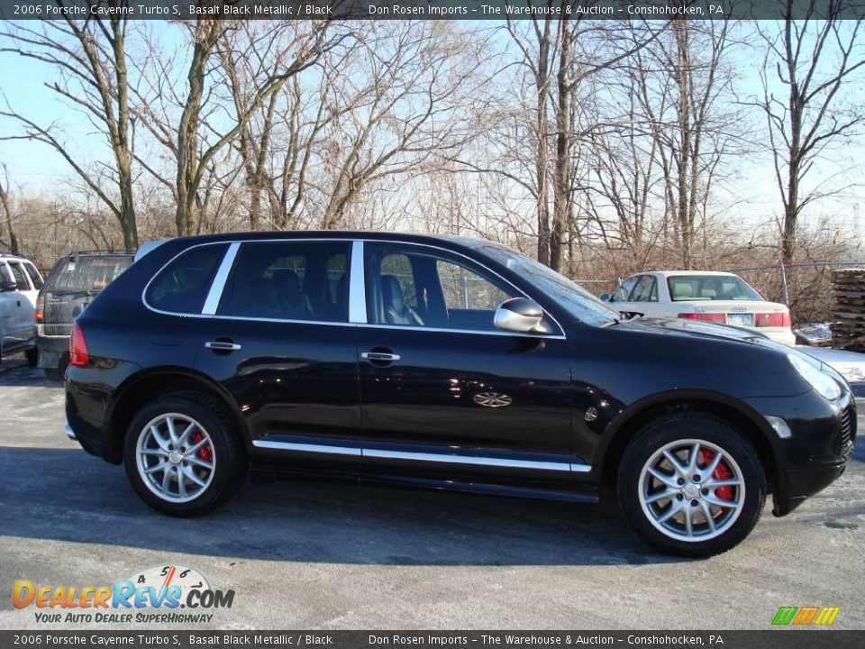 2006 Porsche Cayenne Turbo S Basalt Black Metallic / Black Photo #5