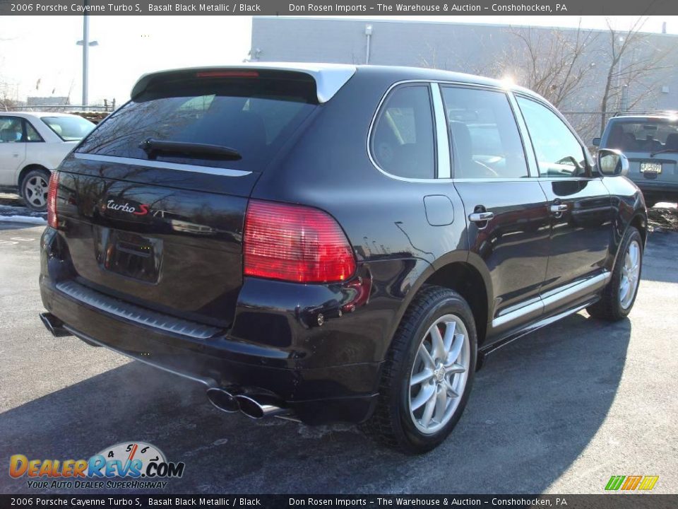 2006 Porsche Cayenne Turbo S Basalt Black Metallic / Black Photo #6