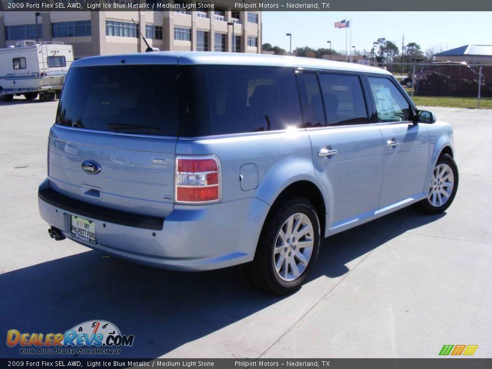 2009 Ford Flex SEL AWD Light Ice Blue Metallic / Medium Light Stone Photo #6