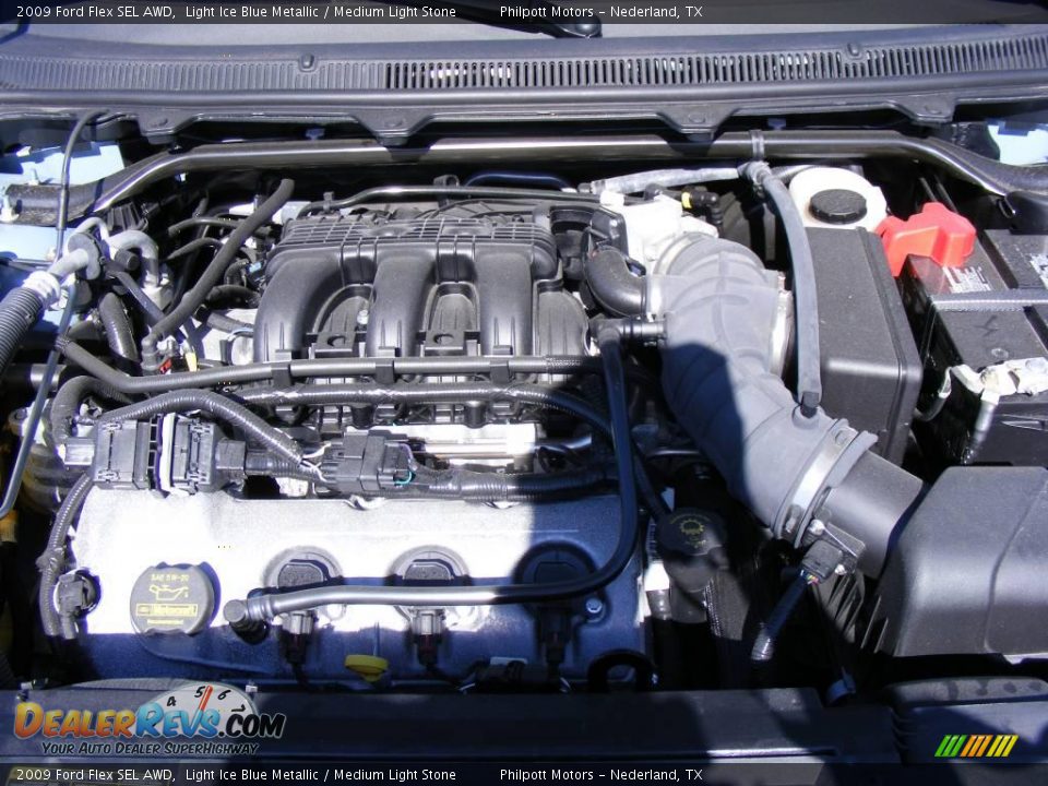 2009 Ford Flex SEL AWD Light Ice Blue Metallic / Medium Light Stone Photo #22