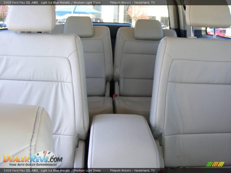 2009 Ford Flex SEL AWD Light Ice Blue Metallic / Medium Light Stone Photo #28