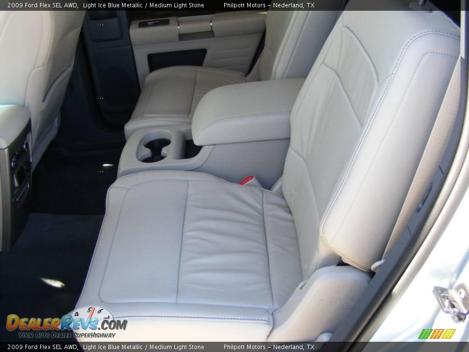 2009 Ford Flex SEL AWD Light Ice Blue Metallic / Medium Light Stone Photo #34
