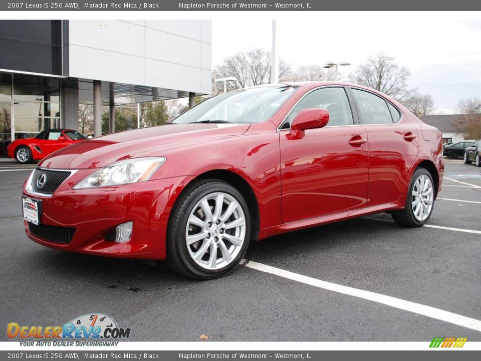 2007 Lexus IS 250 AWD Matador Red Mica / Black Photo #1