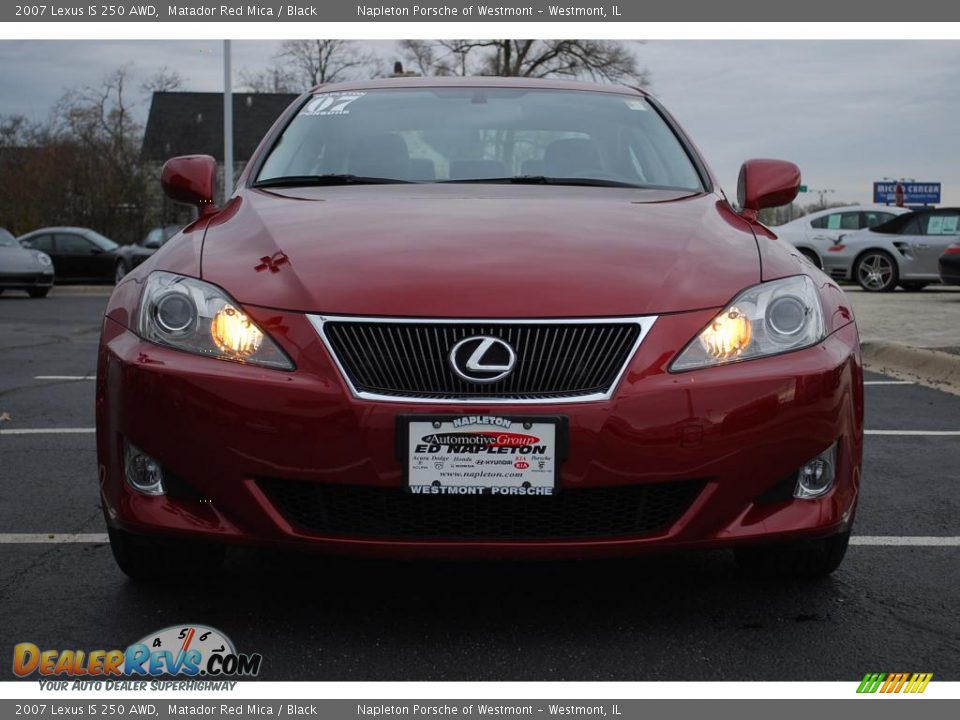 2007 Lexus IS 250 AWD Matador Red Mica / Black Photo #2