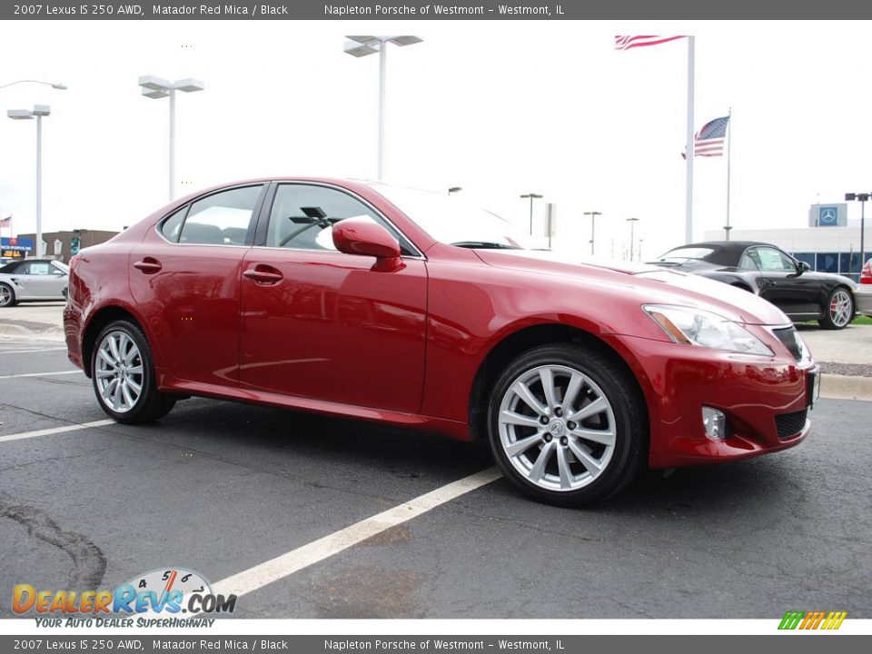2007 Lexus IS 250 AWD Matador Red Mica / Black Photo #3